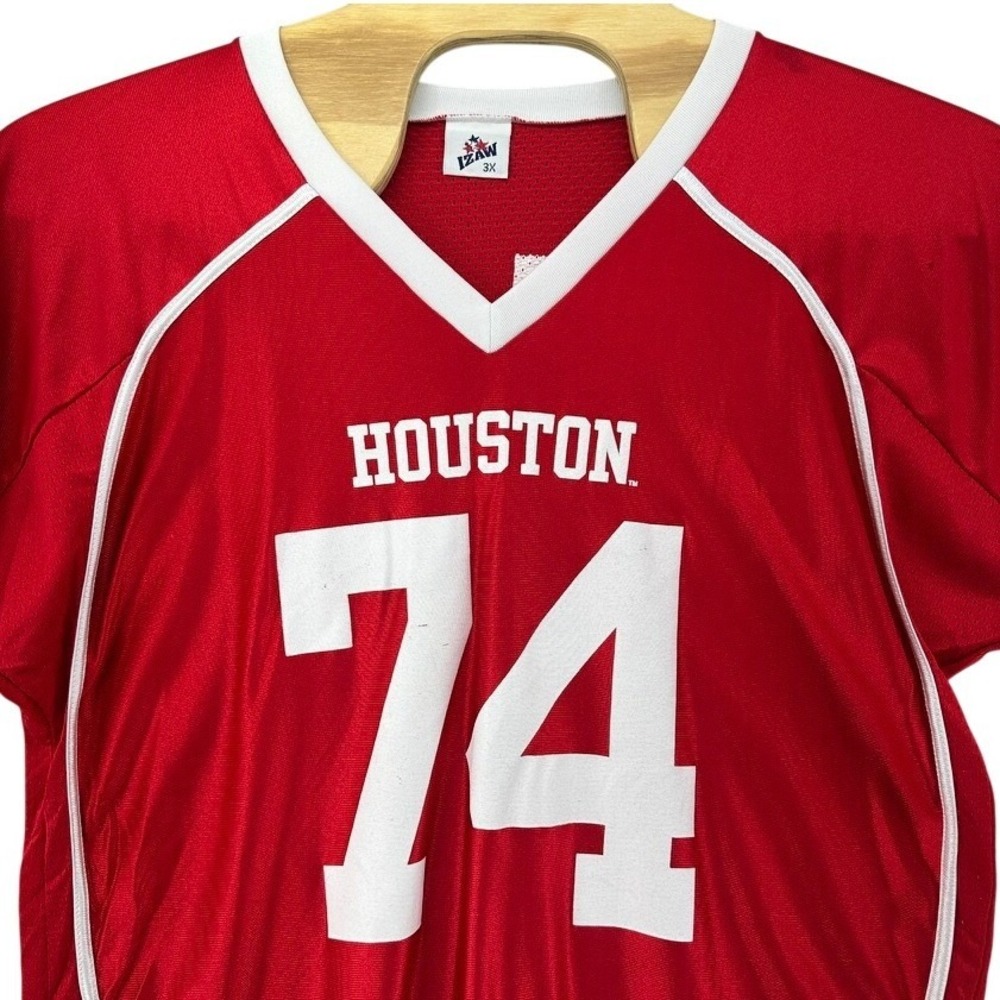 VTG 90s Houston Cougars 74 Football Jersey Mens 3X IZAW University Oversized
